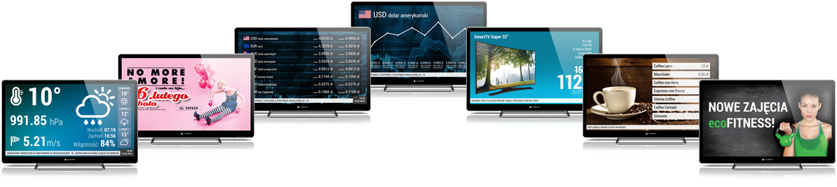 Reklama na telewizorach Szablony